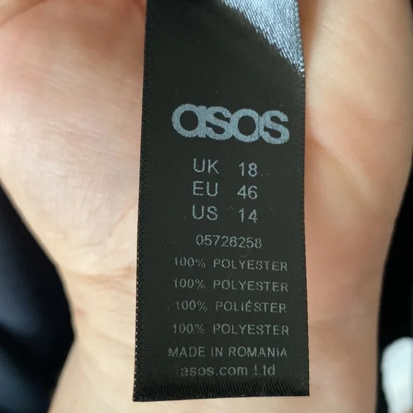 ASOS Navy Dress With Lace Up Detailing - Picture 7 of 10